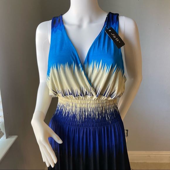 Blue New Women’s striped sleeveless dress size XL - Picture 3 of 12